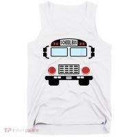 School Bus Costume Funny Yellow School Bus Driver Tank Top thumb 0