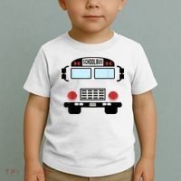 School Bus Costume Funny Yellow School Bus Driver Toddler T-Shirt thumb 2