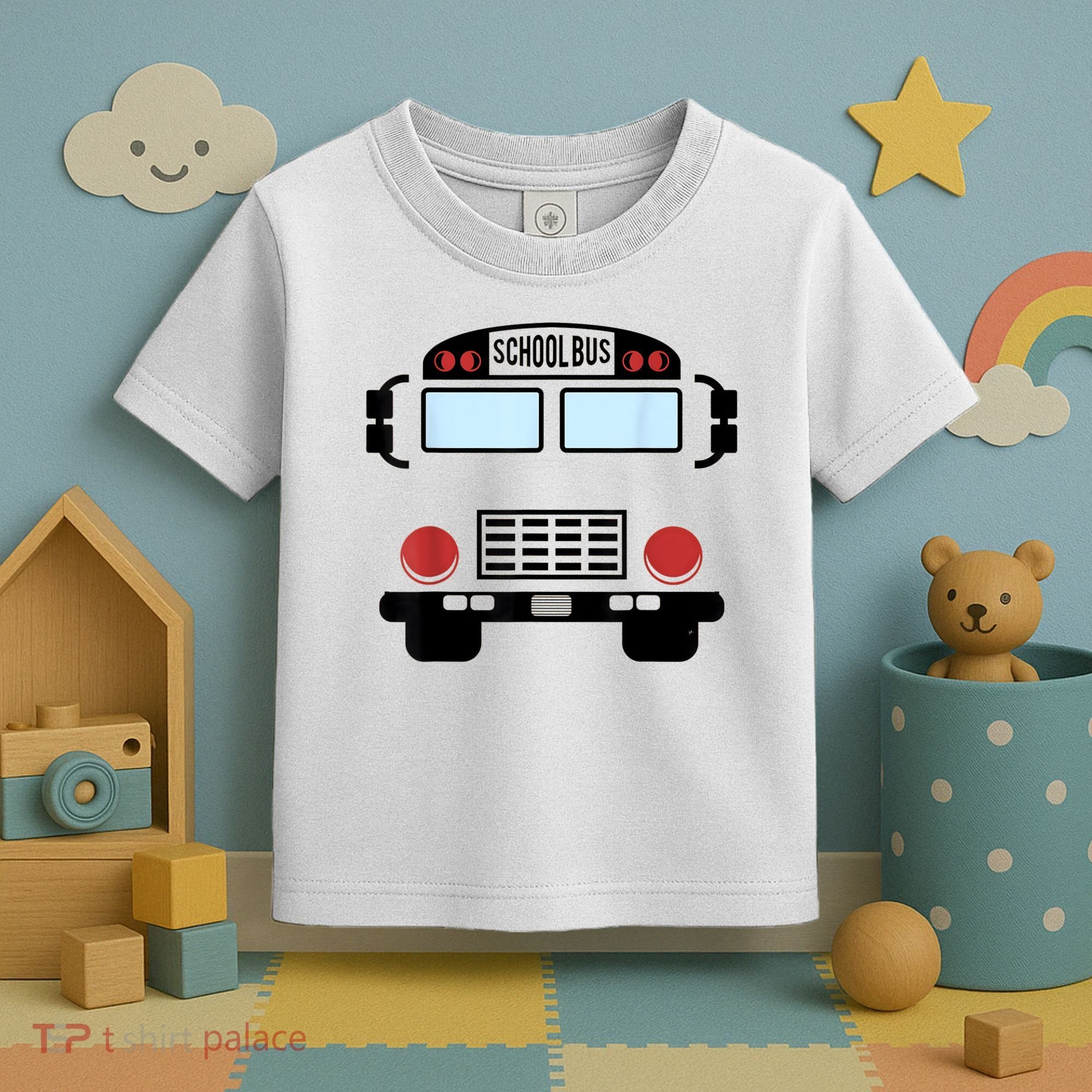 School Bus Costume Funny Yellow School Bus Driver Toddler T-Shirt