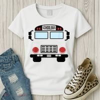 School Bus Costume Funny Yellow School Bus Driver Women's T-Shirt thumb 3