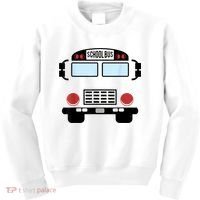 School Bus Costume Funny Yellow School Bus Driver Kids Sweatshirt thumb 0