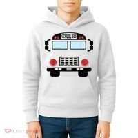 School Bus Costume Funny Yellow School Bus Driver Kids Hoodie thumb 4
