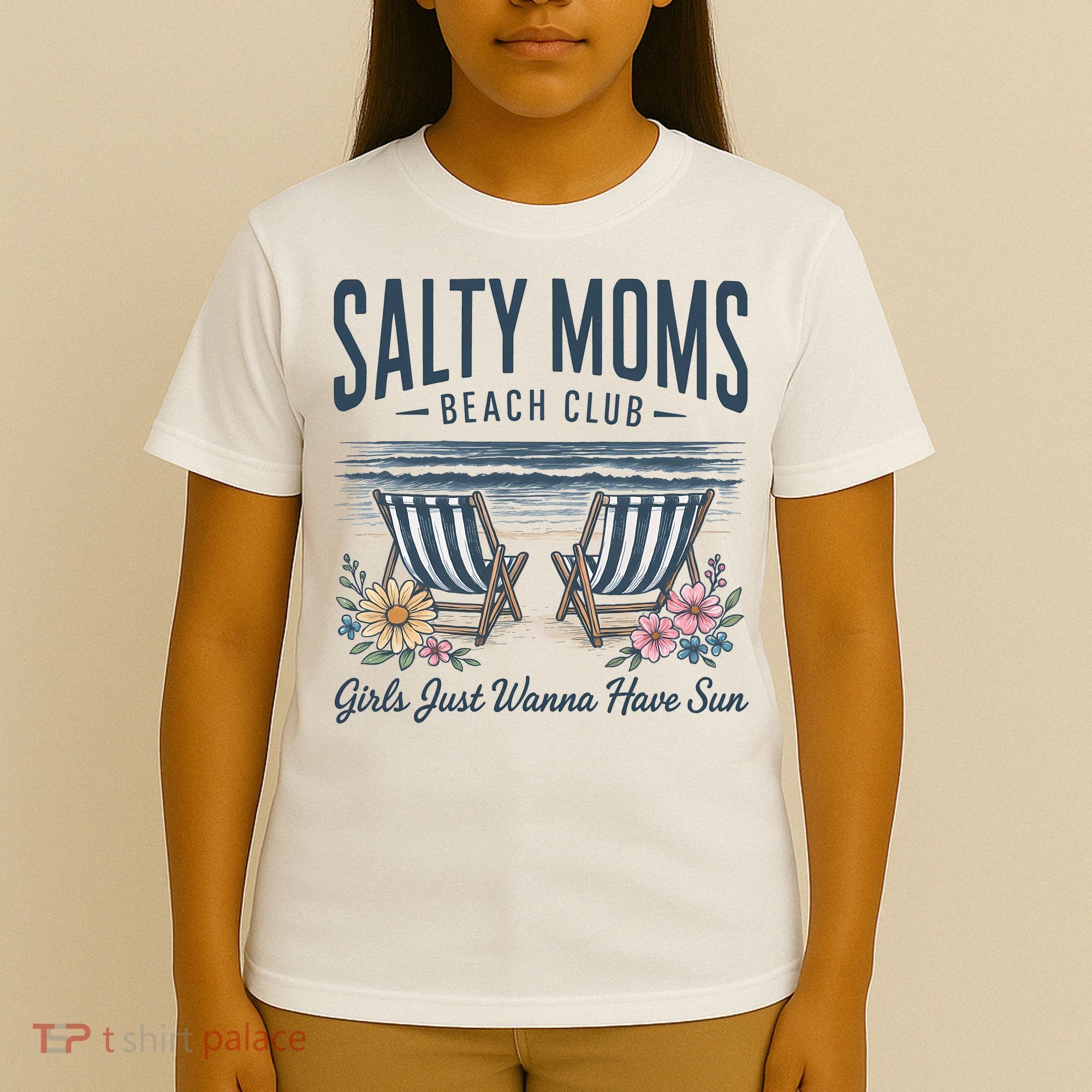 Salty Beach Club Girl Just Wanna Have Sun Matching Team T-Shirt