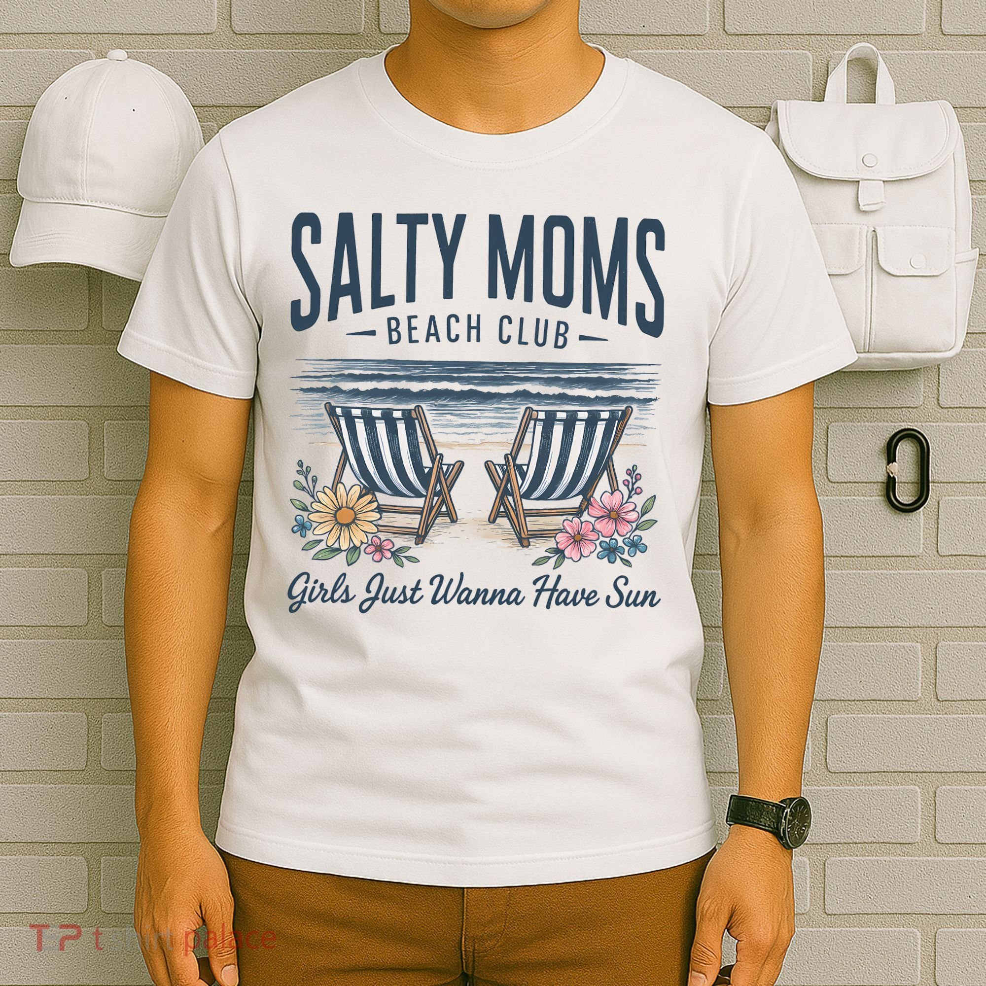 Salty Beach Club Girl Just Wanna Have Sun Matching Team T-Shirt