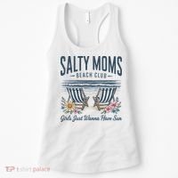 Salty Beach Club Girl Just Wanna Have Sun Matching Team Women's Tank Top thumb 0