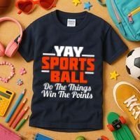 Sports Ball Do The Thing Kids T-Shirt thumb 3