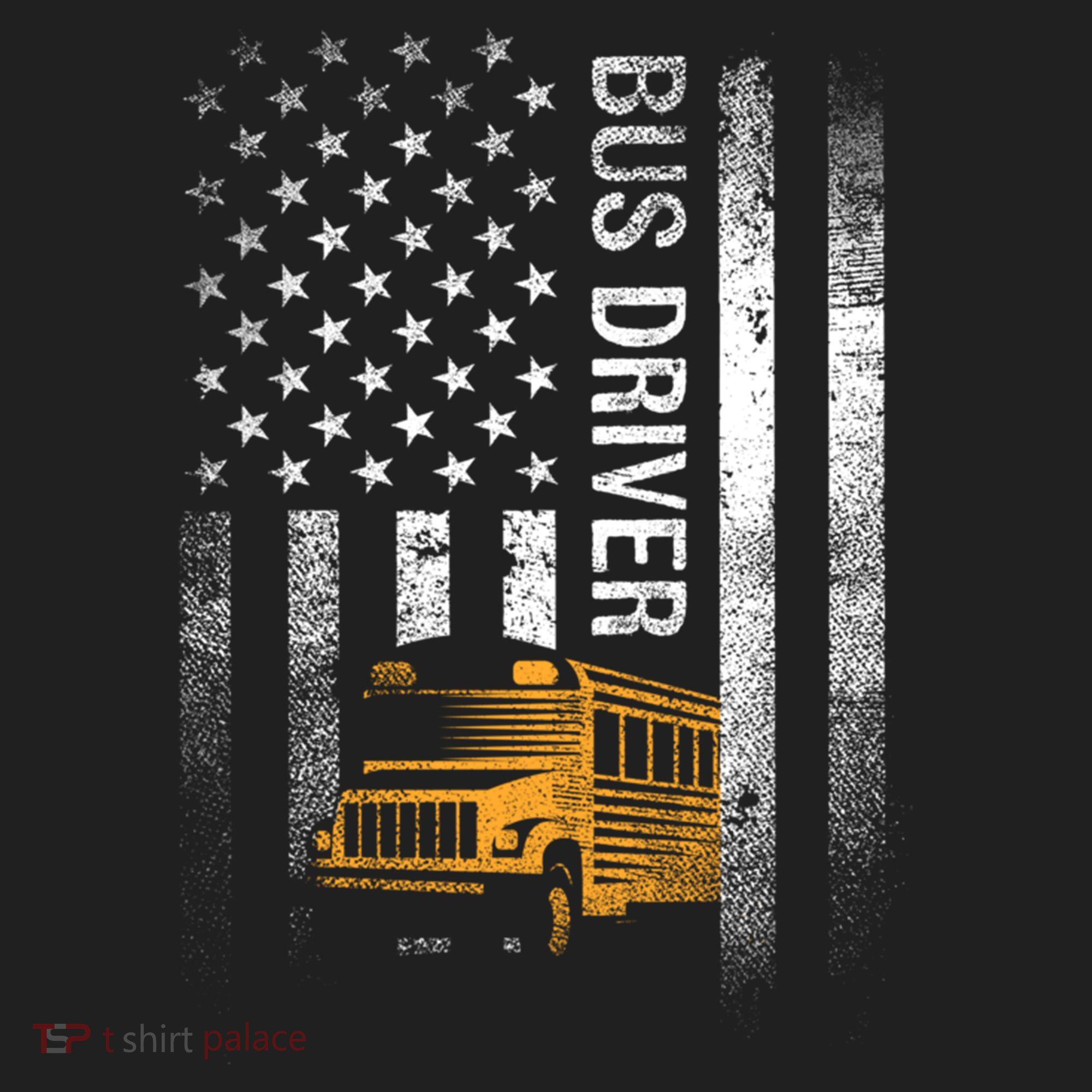 School Bus Driver Usa American Flag Funny Bus Driver Gift Beanie