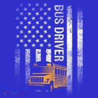 School Bus Driver Usa American Flag Funny Bus Driver Gift Sweatshirt thumb 3