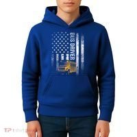 School Bus Driver Usa American Flag Funny Bus Driver Gift Kids Hoodie thumb 4