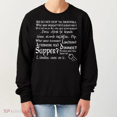 Second Breakfast Design On A Women's Sweatshirt