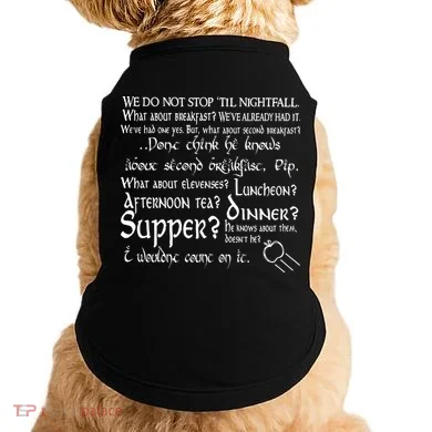 Second Breakfast Design On A Doggie Tank