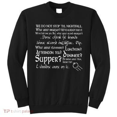 Second Breakfast Design On A Sweatshirt