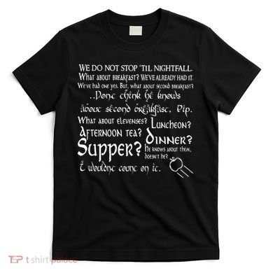 Second Breakfast Design On A T-Shirt