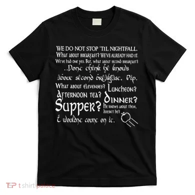 Second Breakfast Design On A T-Shirt