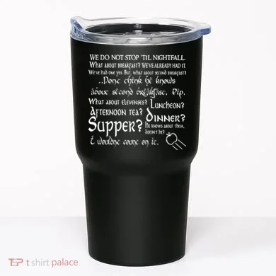 Second Breakfast Design On A Tumbler