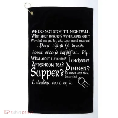 Second Breakfast Design On A Golf Towel