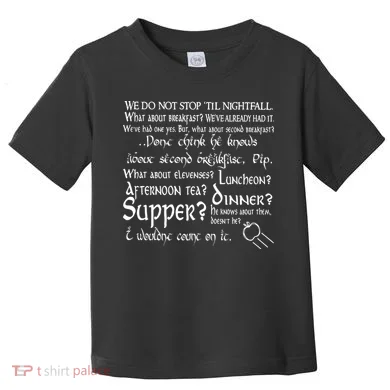 Second Breakfast Design On A Toddler T-Shirt