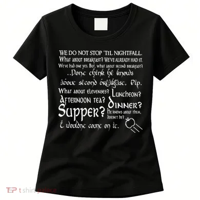 Second Breakfast Design On A Women's T-Shirt