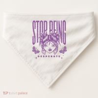 Stop Being Desperate Sassy Doll USA-Made Doggie Bandana thumb 0