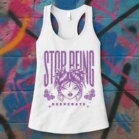 Stop Being Desperate Sassy Doll Women's Tank Top thumb 3