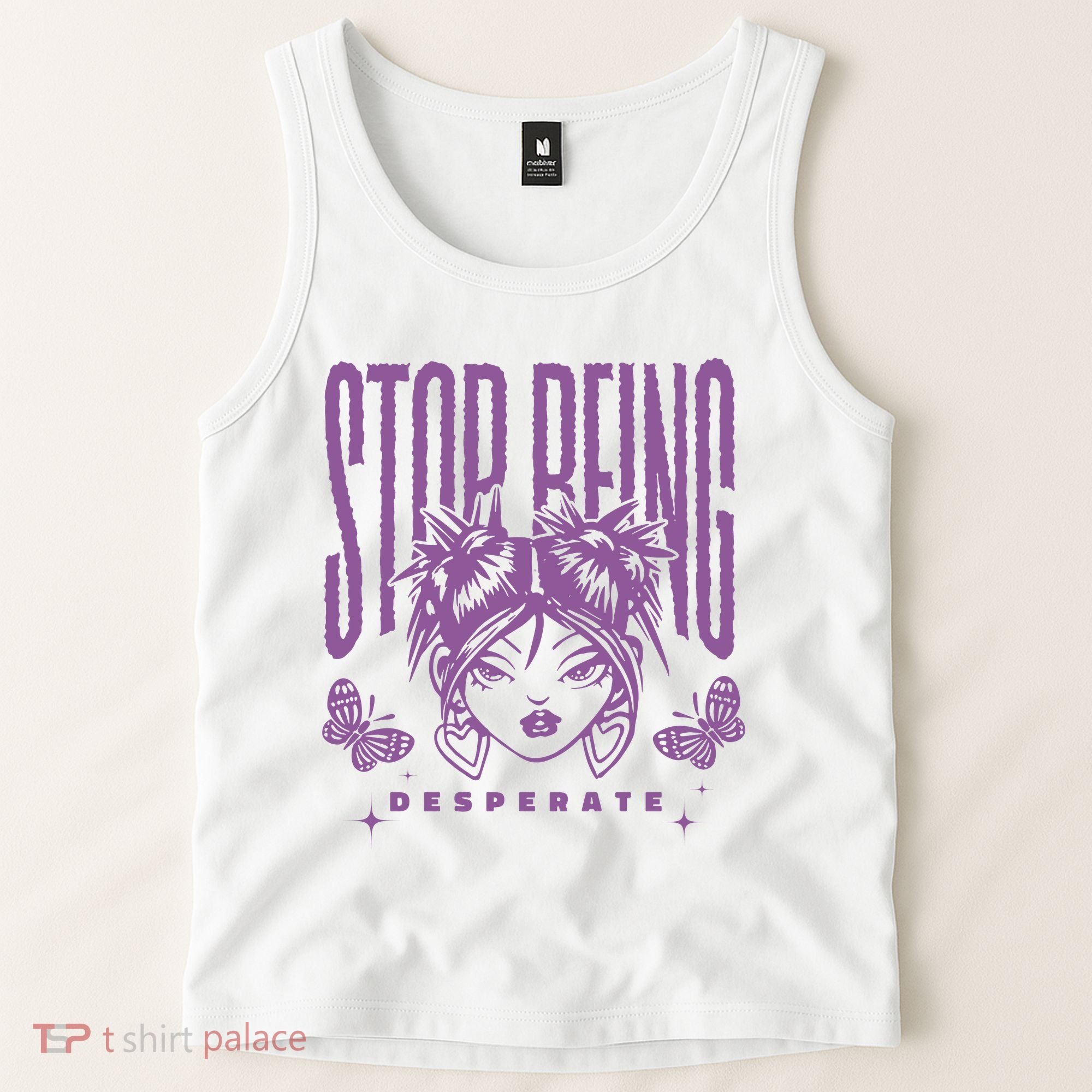 Stop Being Desperate Sassy Doll Tank Top
