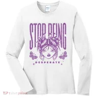 Stop Being Desperate Sassy Doll Women's Long Sleeve Shirt thumb 0