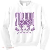 Stop Being Desperate Sassy Doll Kids Sweatshirt thumb 0