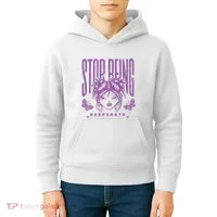 Stop Being Desperate Sassy Doll Kids Hoodie thumb 4