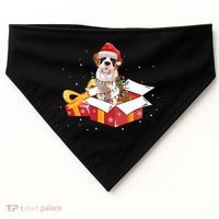 Saint Bernard Dog Christmas Is Box Gift Dog Light Tree Xmas Gift USA-Made Doggie Bandana thumb 0