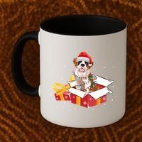 Saint Bernard Dog Christmas Is Box Gift Dog Light Tree Xmas Gift Coffee Mug thumb 2
