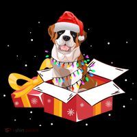 Saint Bernard Dog Christmas Is Box Gift Dog Light Tree Xmas Gift Coffee Mug thumb 5