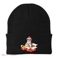 Saint Bernard Dog Christmas Is Box Gift Dog Light Tree Xmas Gift Beanie thumb 0