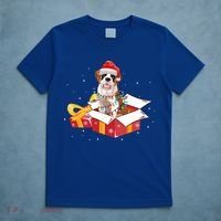 Saint Bernard Dog Christmas Is Box Gift Dog Light Tree Xmas Gift T-Shirt thumb 5