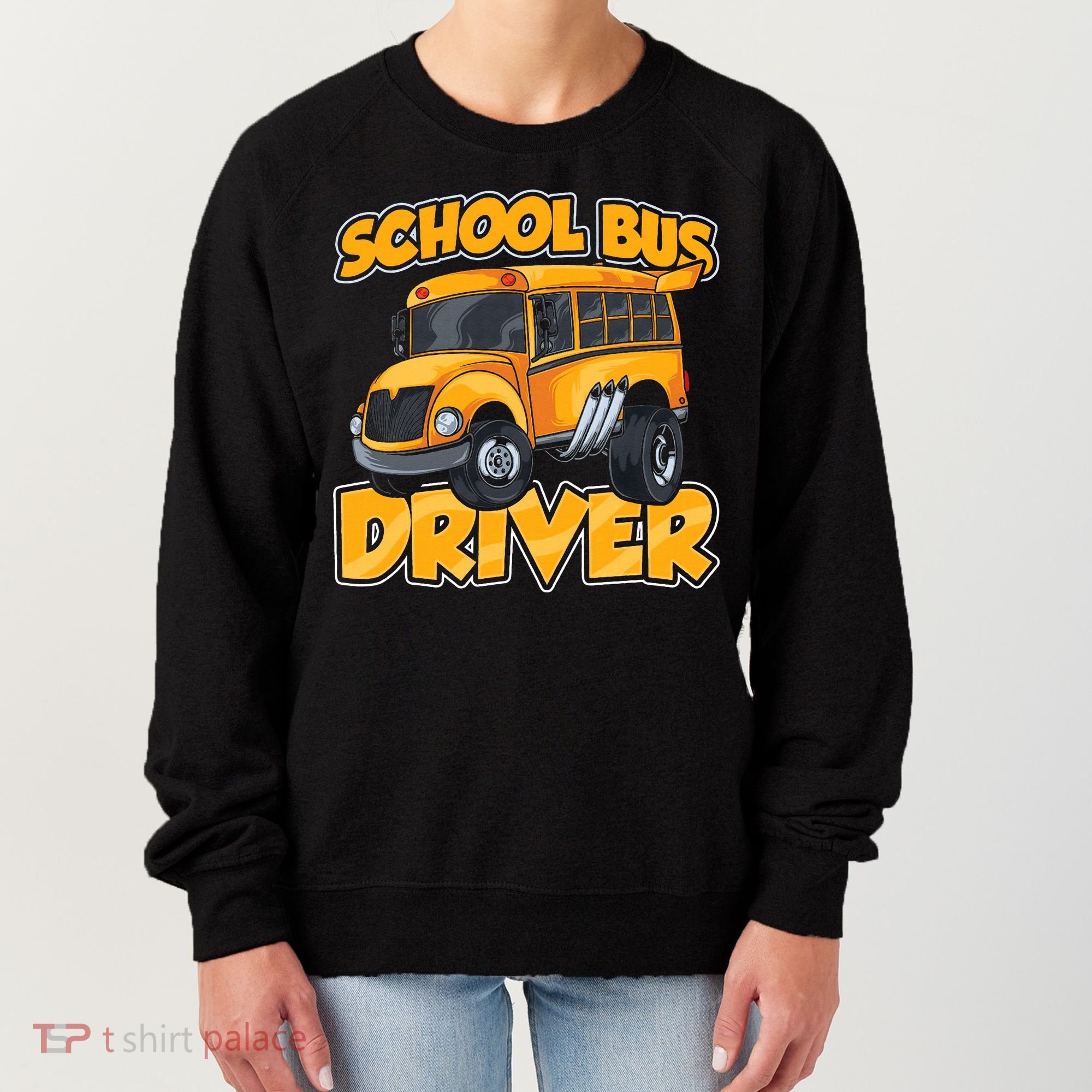 School Bus Driver Busman Operator Buses Job Women's Sweatshirt