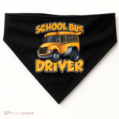School Bus Driver Busman Operator Buses Job USA-Made Doggie Bandana