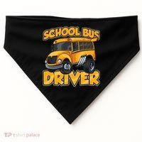 School Bus Driver Busman Operator Buses Job USA-Made Doggie Bandana thumb 0