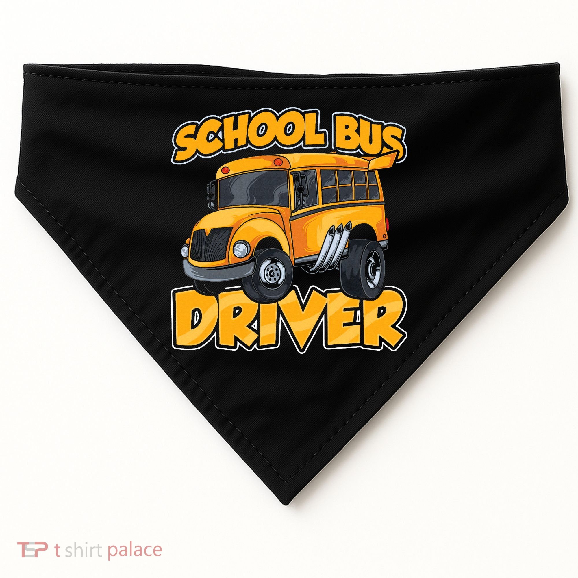 School Bus Driver Busman Operator Buses Job USA-Made Doggie Bandana