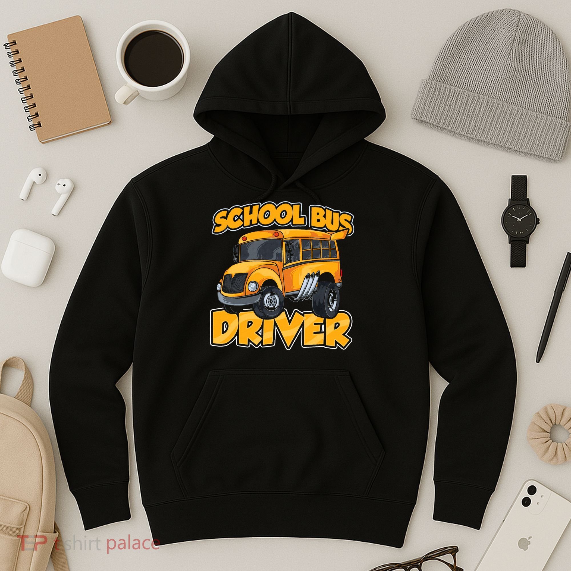 School Bus Driver Busman Operator Buses Job Hoodie