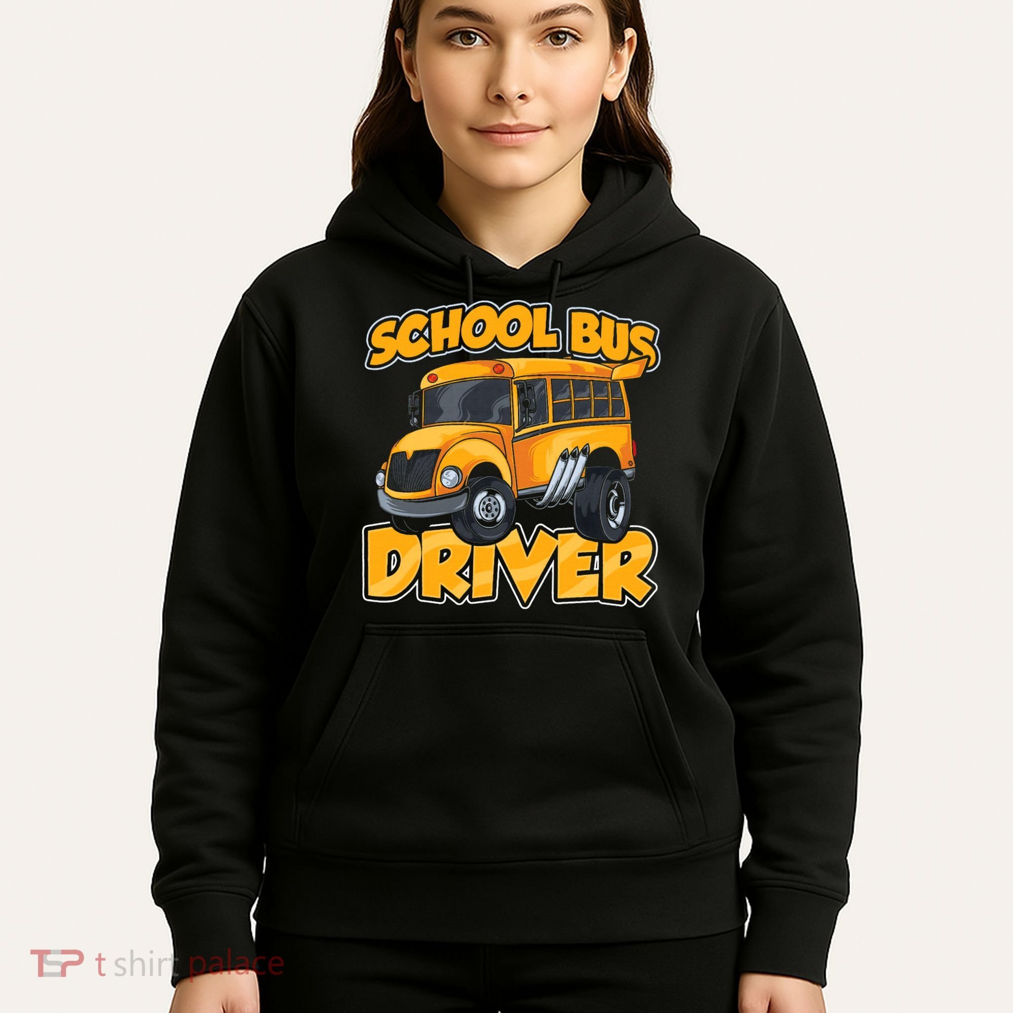 School Bus Driver Busman Operator Buses Job Hoodie