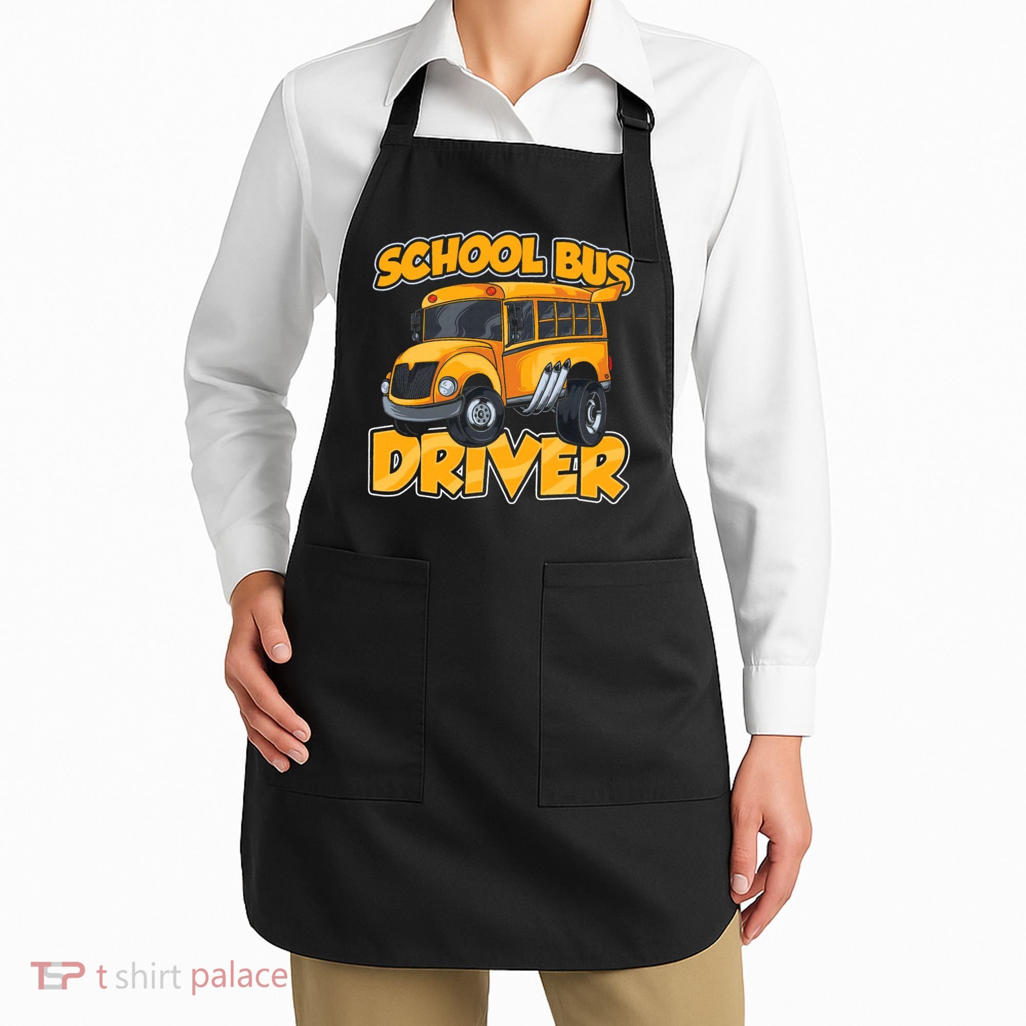 School Bus Driver Busman Operator Buses Job Apron