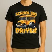 School Bus Driver Busman Operator Buses Job T-Shirt thumb 3