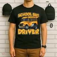 School Bus Driver Busman Operator Buses Job T-Shirt thumb 6
