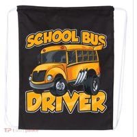 School Bus Driver Busman Operator Buses Job Drawstring Bag thumb 0