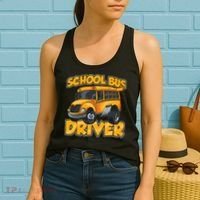 School Bus Driver Busman Operator Buses Job Women's Tank Top thumb 2