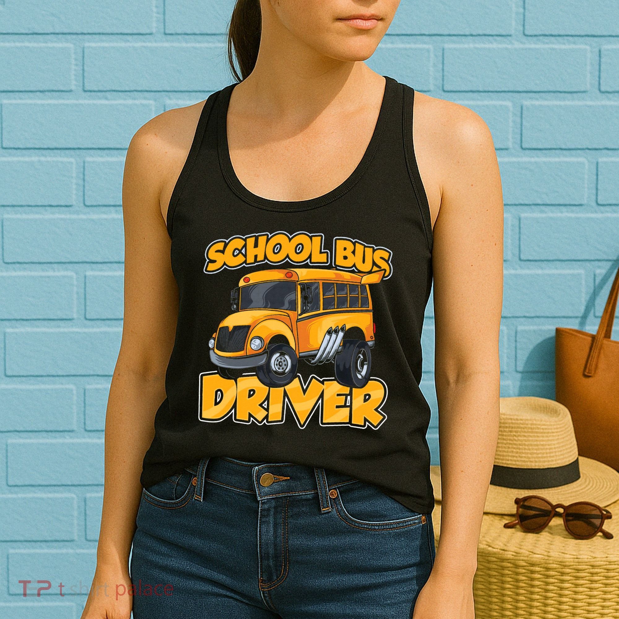 School Bus Driver Busman Operator Buses Job Women's Tank Top