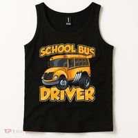 School Bus Driver Busman Operator Buses Job Tank Top thumb 2