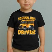 School Bus Driver Busman Operator Buses Job Toddler T-Shirt thumb 2