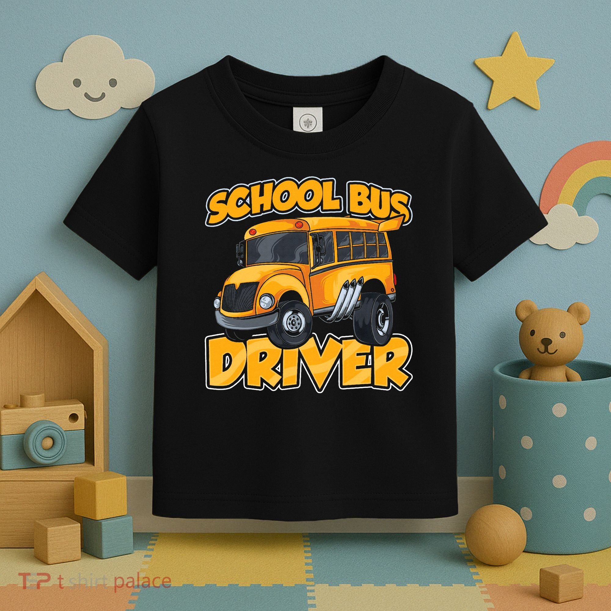 School Bus Driver Busman Operator Buses Job Toddler T-Shirt