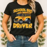 School Bus Driver Busman Operator Buses Job Women's T-Shirt thumb 2