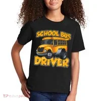 School Bus Driver Busman Operator Buses Job Kids T-Shirt thumb 2